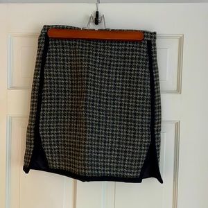 XS J. Crew Wool Plaid Skirt
